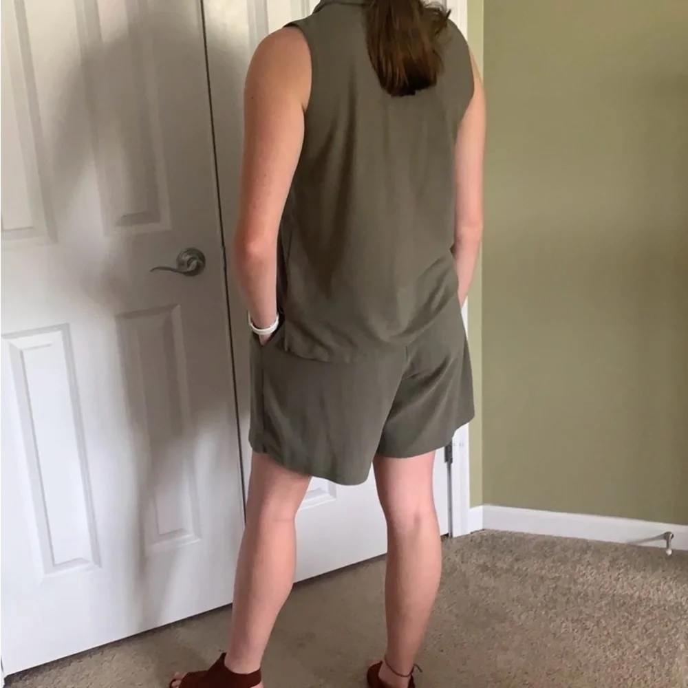 Westport Ltd by Dress Barn 2pc green Short set Women’s size S/M - Picture 3 of 14